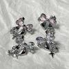 Bowknot Zircon Stud Earrings Fashion Piercing Earrings Simple Ear Stud for Women
