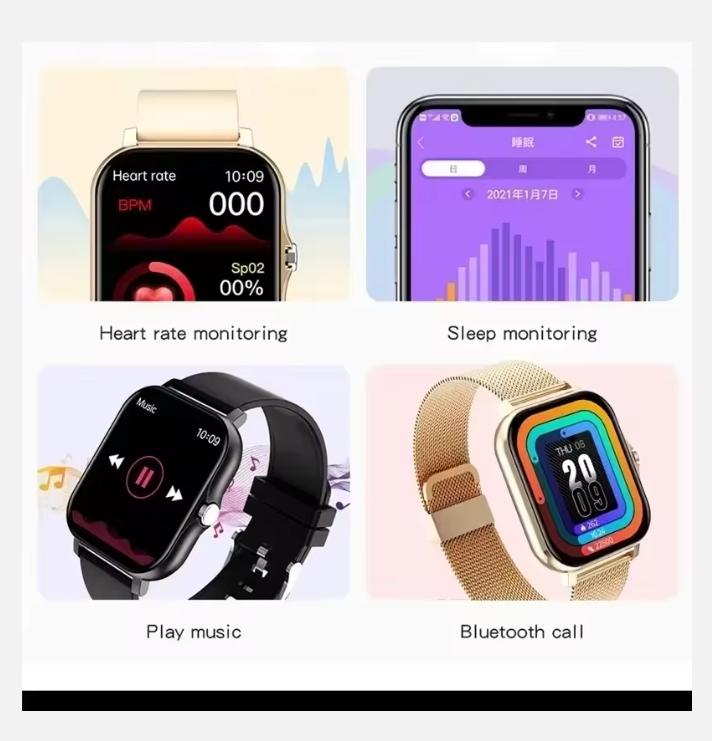 Sportovní chytré hodinky s plně dotykovým displejem pro muže a ženy, měřič srdečního tepu, fitness tracker, Bluetooth volání, chytré hodinky, náramkové hodinky GTS plus
