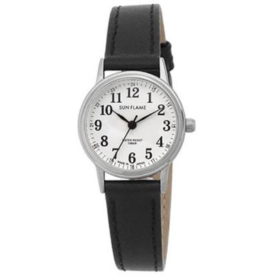 J-AXIS Women's MJL-X06-BK (SUNFLAME Quartz Women's Sun Flame) Round Watch Black Alloy Analog