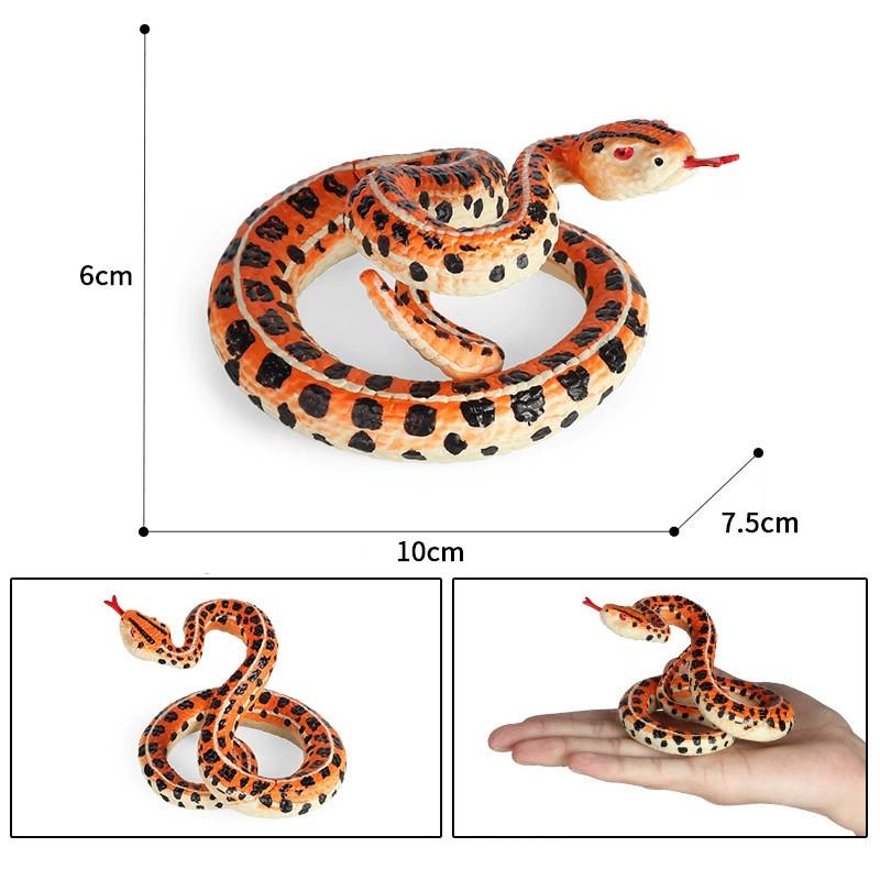 Childrens Realistic Snake Model With Plastic Construction For Educational And Play Use