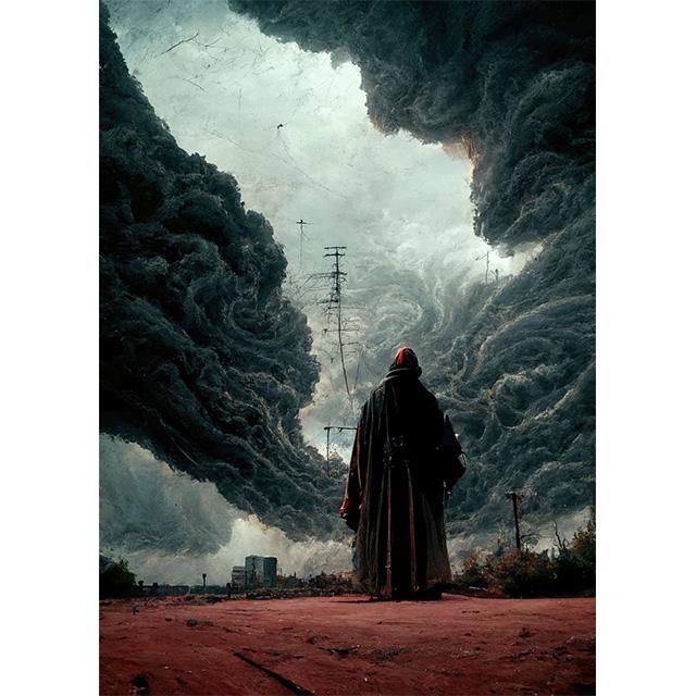 Abstract Outer World Storm Traveler Prints Poster Canva Painting Modern Wall Art Picture For Living Room Bedroom Home Decoration