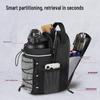 Strong Magnetic Fitness Water Bottle & Storage Crossbody Bag - Large Capacity for Gym Essentials