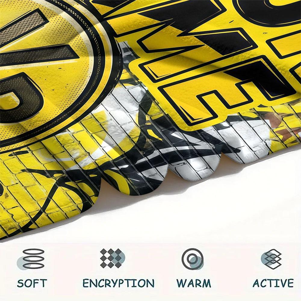 Custom Name,BVB Printed Flannel Blanket, Soft Throw for Bedroom Sofa, Washable, Christmas Present, Great Gift.
