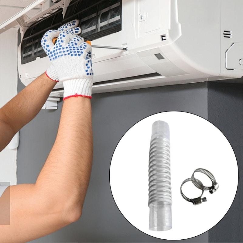 Air Conditioner Drain Hose with Straight Connector for Drain Hose Extension Ductless Heat Pump Drainage HVAC Extender