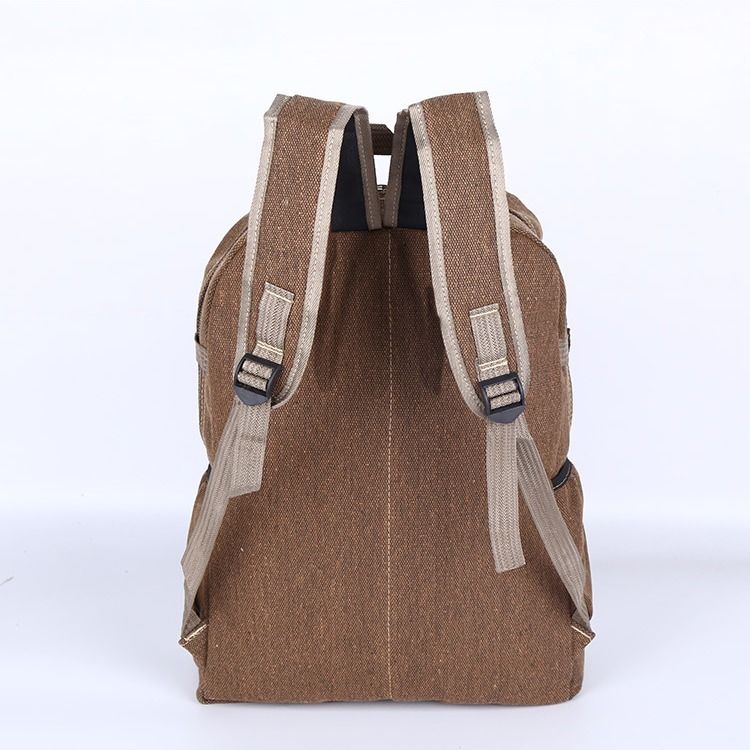 Men's Canvas Backpack with Large Capacity Multifunctional for Outdoor Sports Student Schoolbag Women's Travel Backpack
