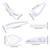 French Curve Ruler Cutting Quilting Accessories Clear 7 Pieces Fashion Design Sewing Ruler Set For Quilters Beginners Tailors