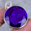 Amethyst Edelstein 925 Sterling Silber Schmuck Anhänger 1,81"