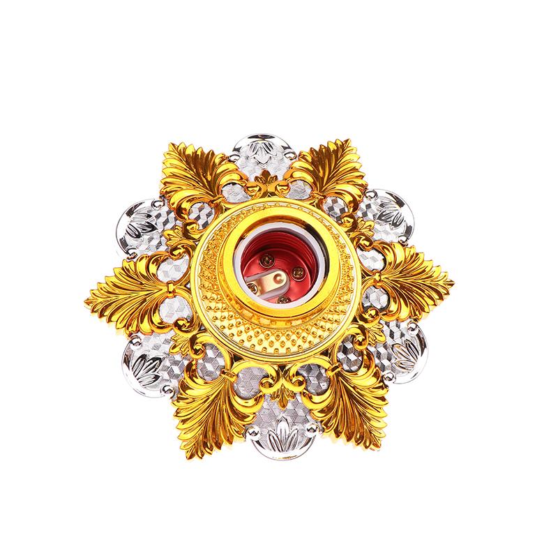 1Pc E27 Colored Pendant Lamp Holders Round Screw Fixed Base Socket Lamp Bulb Fixing Base Stand Light Bulb Holder