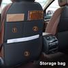 1/2 Stück Auto-Rücksitzschutz aus Kunstleder, wasserdicht, Trittschutzmatte für den Vordersitz mit Aufbewahrungsorganizer und großen Taschen, Autozubehör