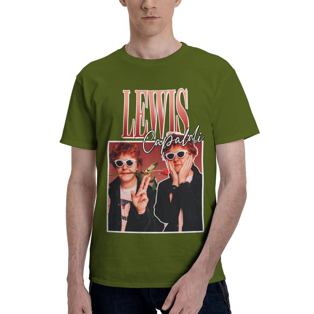 Custom LLewis CCapaldis T Shirt Men ShortSleeve SingerSongwriter Tshirts Streetwear Tee Pure Cotton Oversized Tshirts Merch