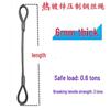 Jundingying 6mm Hot-Dip Galvanized Stainless Steel Wire Rope Sling