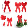 Festive Red Velvet Christmas Bow For Charming Holiday Decor And Seasonal Celebrations