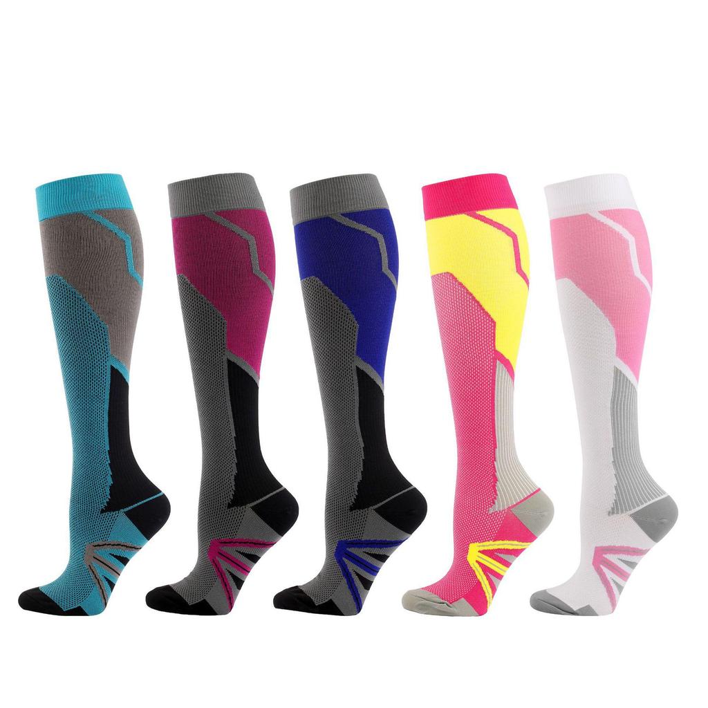 Unisex Long Compression Socks for Cycling, Running, and Marathon
