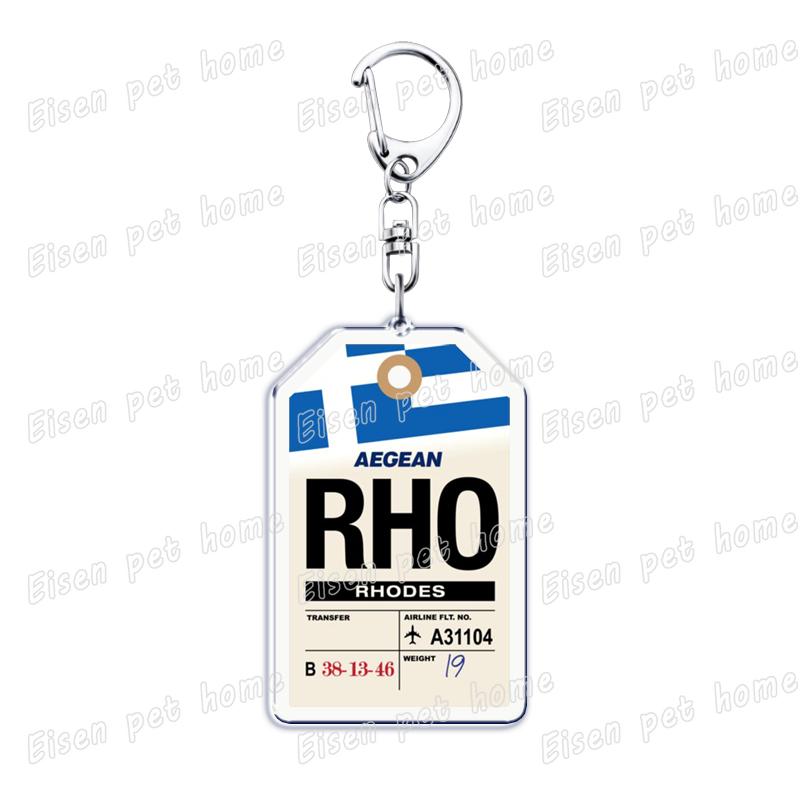 Plane Ticket Koffer Keyrings for Accessories Bag Key Chain Ring Jewelry Fans Gifts Travel Country Label Keychain Llaveros