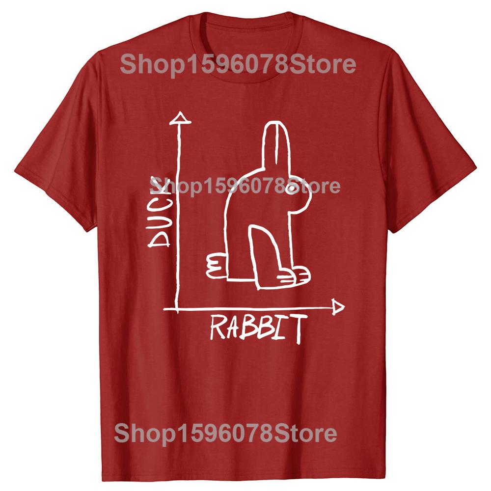 Funny Science Nerd Duck or Rabbit Physics Math Geek Tshirts Men Women Casual Tshirt 100 Cotton Loose Oversized T Shirt Summer S