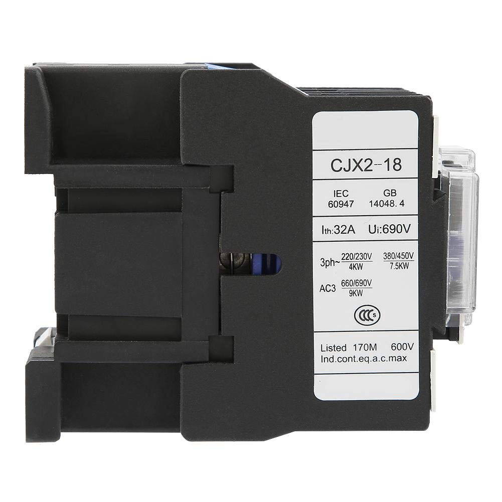 AC220V 18A Electrical Contactor, Electromagnetic Contactor, Electromagnetic Switch, Highly Sensitive Industrial Use, Suitable for