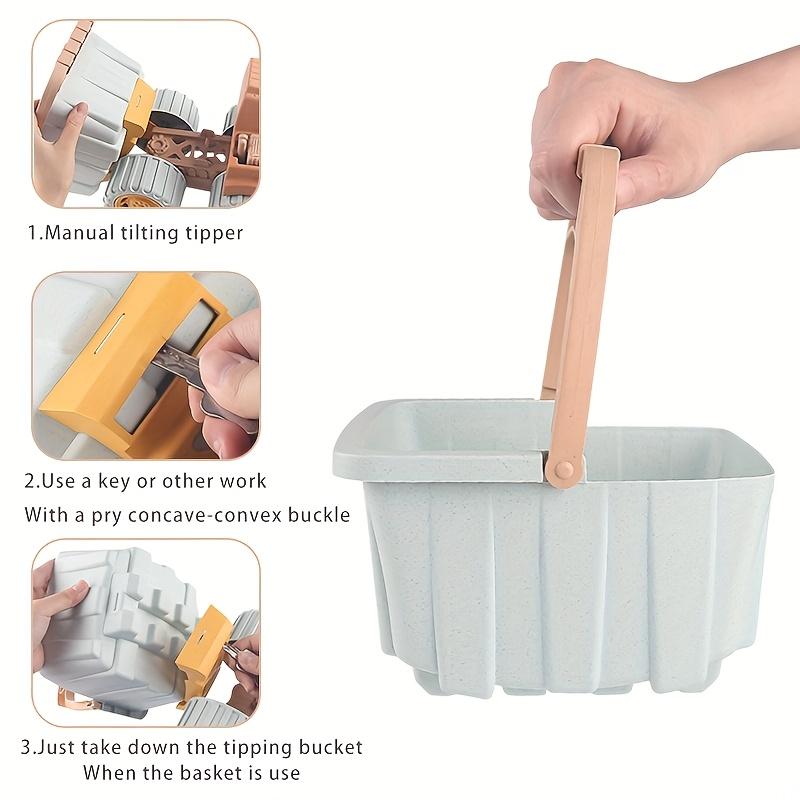 1pc Kids Dump Truck Toy  Pull Back Tiltable Bucket,Durable Plastic Construction Vehicle for Beach,Snow,Sand Play Educational Engineering Car
