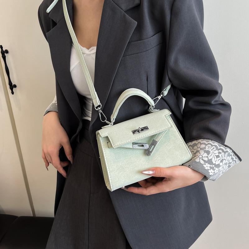 Solid Colored Square Single Shoulder Crossbody Bag Women Handbag Fashion Gift