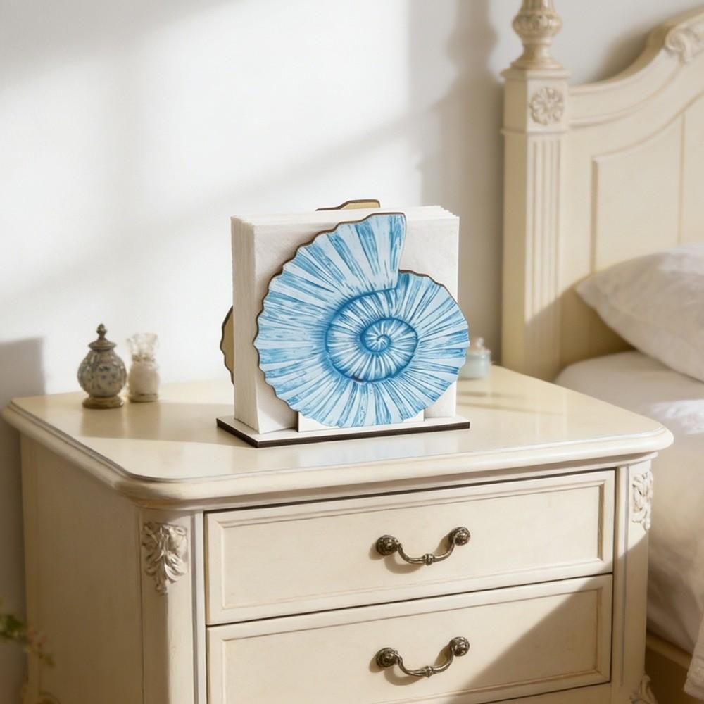 Fish Shaped Tissue Box Decorative Desktop Ornament Summer Ocean Tissue Holder Outdoor Use