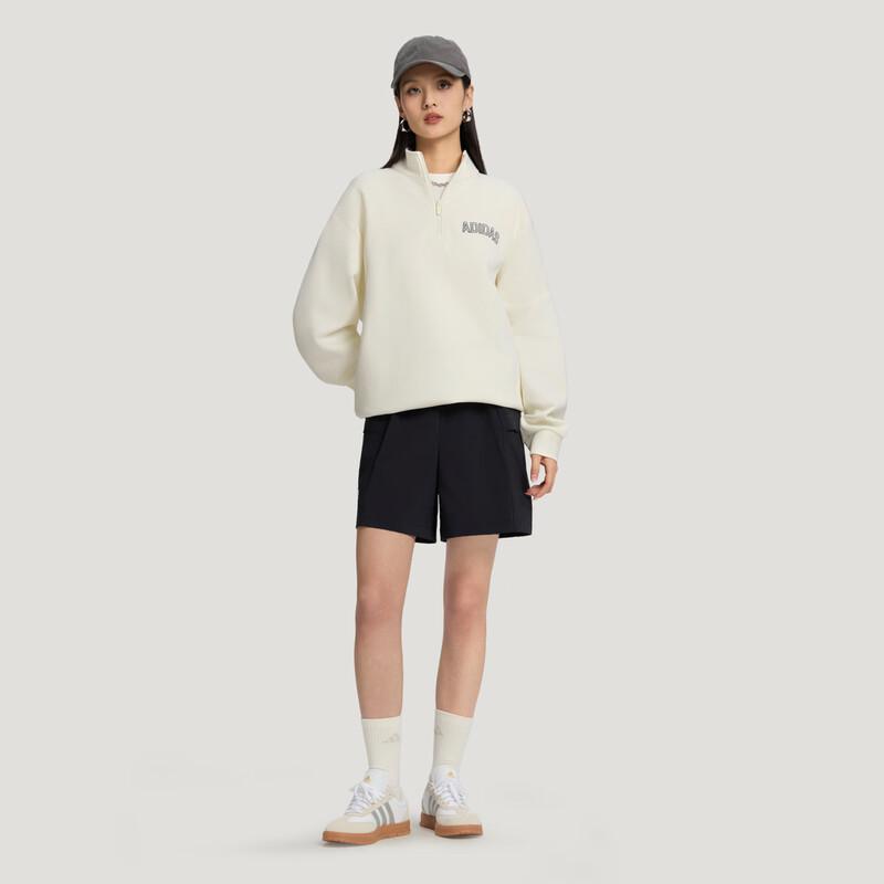 Adidas Unisex Soft Knit Loose Half-Zip Pullover Sweatshirt