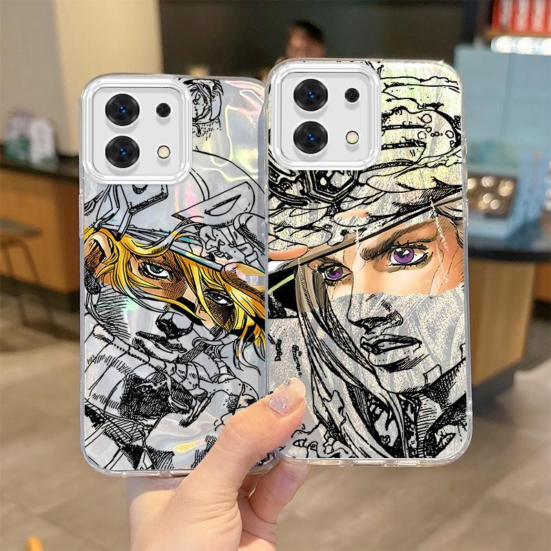 Gyro Zeppeli JoJo Steel Ball Run Phone Case For Redmi Note13 12 11 10 9 ProPlus 14C 13C 12C 10C 9C A2 A1 Gradient Non-Slip Cover