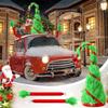43,4'' Weihnachtsgrüner Plüschhut Mit Armen Outdoor Auto Dekor Für Automobile Niedlich Lustig Groß Grün Weihnachts Auto Dekoration Geeignet Für Die Meisten