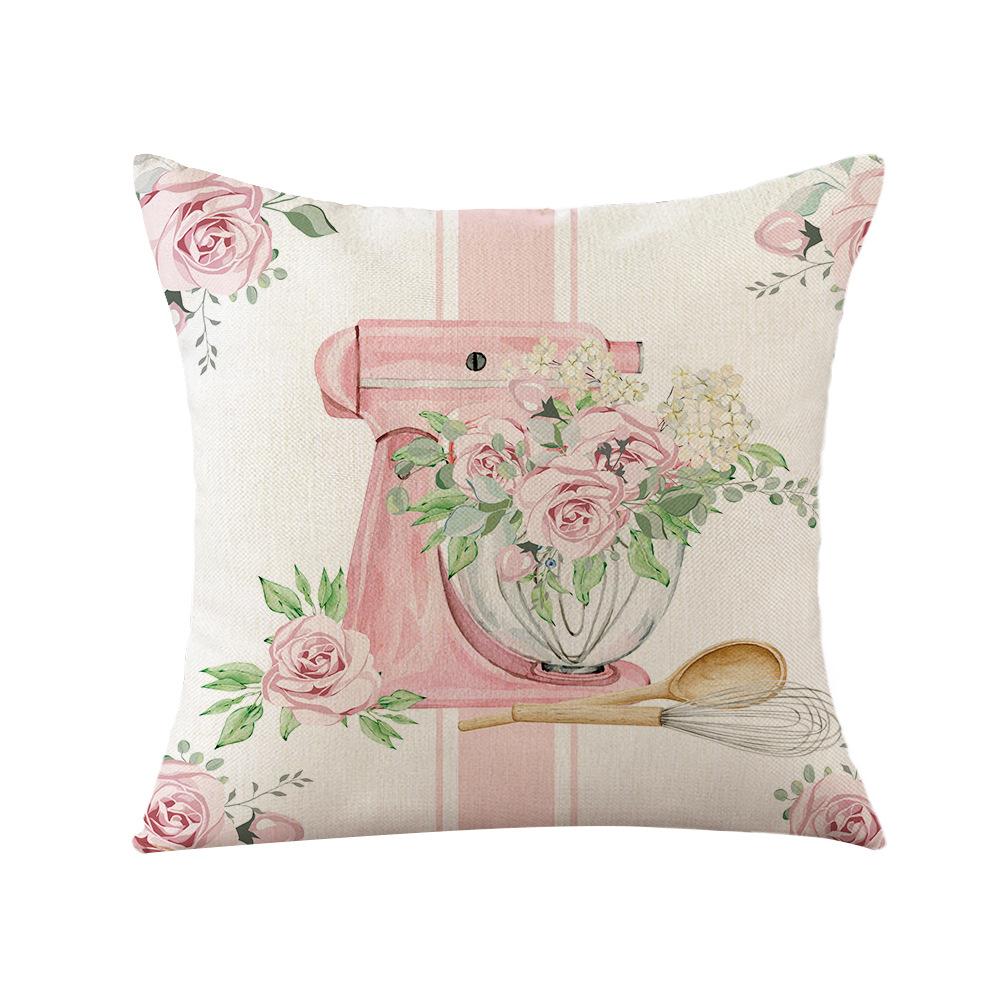 Aquarell Frühlings Kissenbezug Nordische Blume Heim Kissenbezug Polyester Schlafzimmer Sofa Kissenbezug