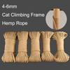 20/30/50/70/100M Natural Sisal & Jute Rope Twine DIY Scratching Post Toy Binding Rope Cat Climbing Frame For Cat Sharpen Claw