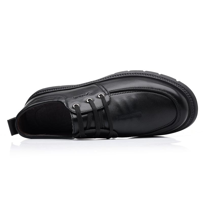 Men's British Casual Lace Up  Walking Shoes Men Business Casual Leather Shoes Men Fashion Breathable Comfortable Shoes