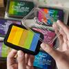 5color Gradient Color Ink Pad Portable Durable for DIY Handbook Invitations Invitations Decorate Children's Finger Painting
