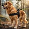 Easy On Off Dog Harness No-Pull with Handle, Adjustable Reflective Harness, Heavy-Duty No-fuss Padded Nylon for Medium Large Dogs Walking Training