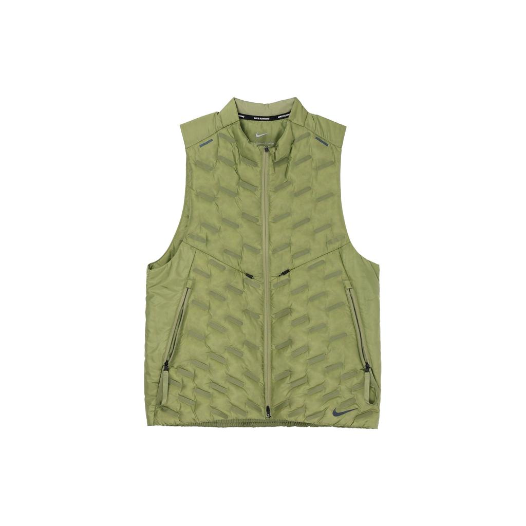 Nike Therma-Fit Adv Solid Zip-Detail Water-Repellent Down Vest Men Outerwear Green DD5696-334
