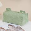 Nordic PU Leather Tissue Box Decorative Cherry Blossom Pattern Napkin Holder Durable Paper Tissue Case Bathroom