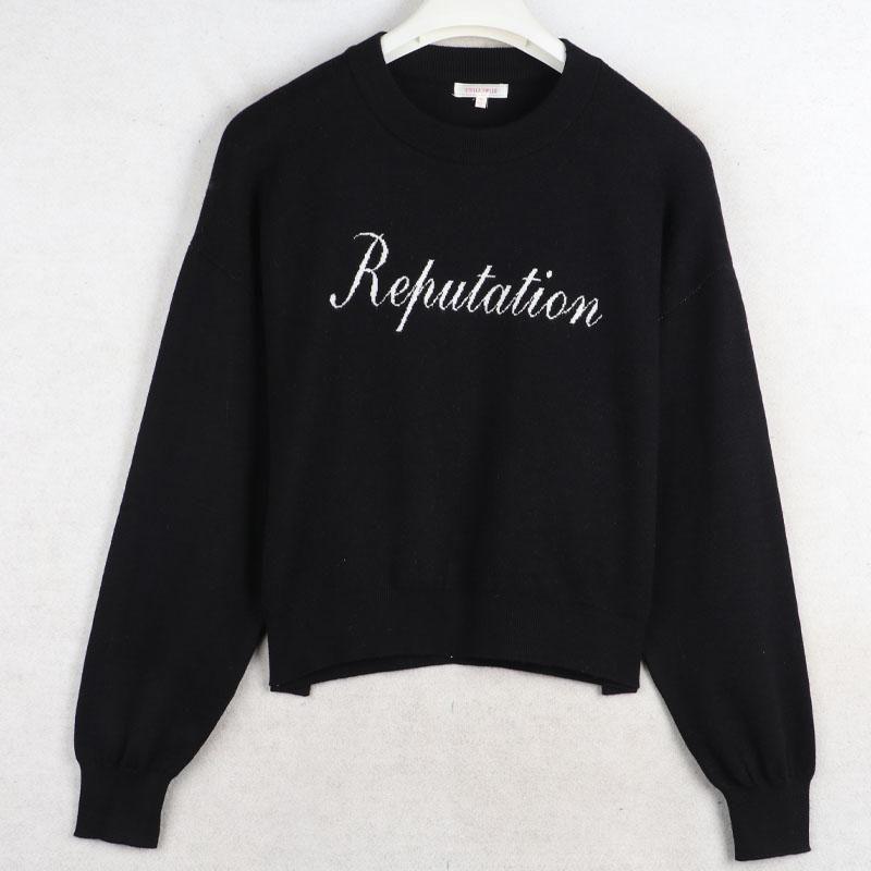 Sunshine House Autumn and Winter New Arrival Export Fashion Loose Plus Size Women's Clothing Round Neck Short Long-Sleeved Knitwear Sweater