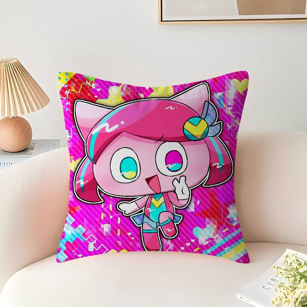 Poyoroid Pillow Covers Cartoon Sofa Decorative Home Double-sided Printing Short Plush Cute Cushion Cover