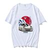 JDM Racing Car Printing T-shirt Cotton High Quality Soft Tee-shirt Japanese Fashion Style Streetwear Tees Short Sleeve Mens Tops