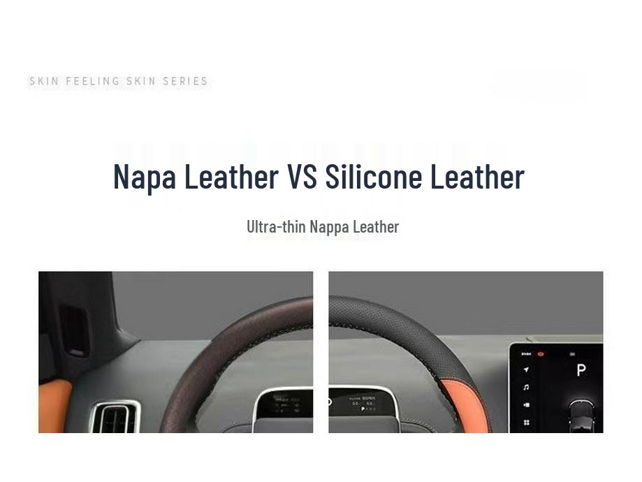 Ideal L6-L9 Steering Wheel Cover: Anti-Slip, Lightweight Nappa Leather, All-Season.