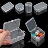 1pc Small Plastic Home Items Sundries Organizer Case Transparent Storage Box Jewelry Beads Container Fishing Tools Storage Box