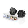 Single Dynamic Earphones Wired Earphones 10mm High Performance Moving Coil Unit Plug Detachable Recable USB Conversion Adapter Included Ear Monitor 3