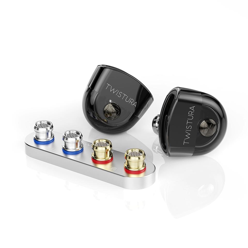 Single Dynamic Earphones Wired Earphones 10mm High Performance Moving Coil Unit Plug Detachable Recable USB Conversion Adapter Included Ear Monitor 3