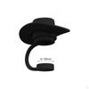 4 Pieces Straw Covers Cap Cowboy Hat Shaped Silicone Dust Plug for Camping