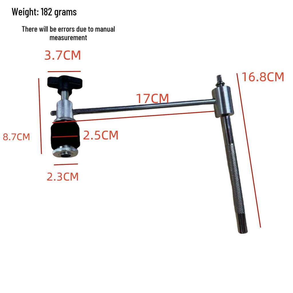 Cymbal Cowbell Multi-Clamp Extension for Half Cymbal Stand and Tom Drum