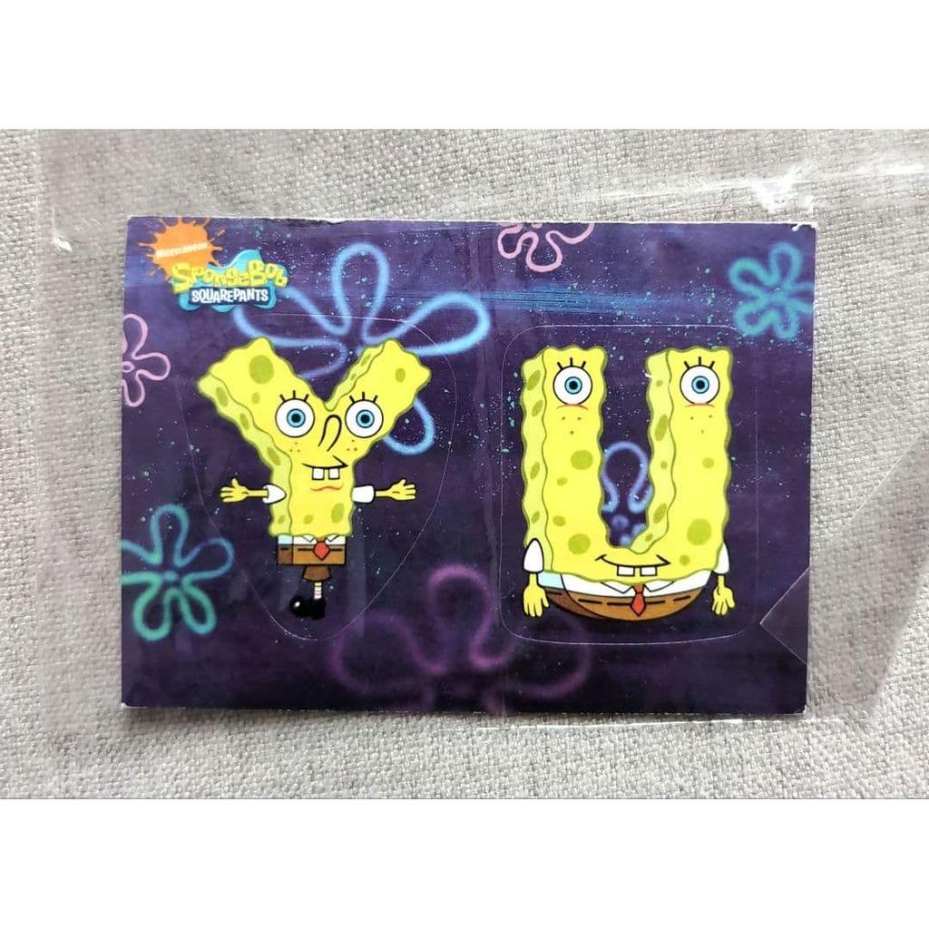 Spongebob alphabet sticker Y U