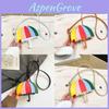Rainbow Umbrella Bag With Pu Material For Street Style Daily Use