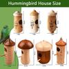 3 Pack Wooden Hummingbird House for Outside Hanging Humming Bird Nest Garden Gifts Window Decoration for Nature Lovers