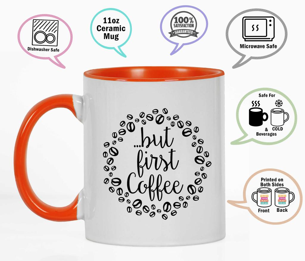 Inkdotpot Enjoy Your Coffee 11 Oz Ceramic Coffee Mugs Great For Bride Funny Novelty Gift For Coffee