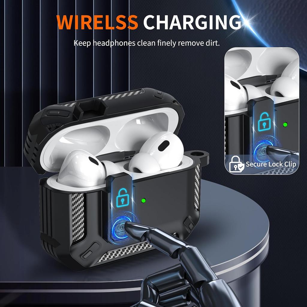 Luxury Switch Earphone Case for AirPods Pro 2 4 Case Shockproof Cover for Apple Air Pods Pro 2 3 Cases Accessories