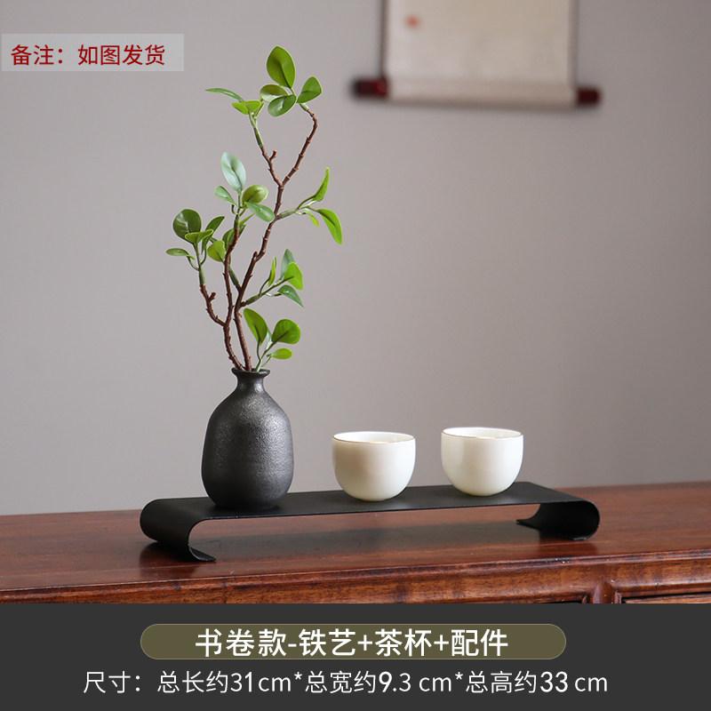 Modern Luxury Iron Display Shelf - Desktop Curio Cabinet Tea Ceremony Organizer Chinese Style Decorative Shelf for Living Room 7990₽