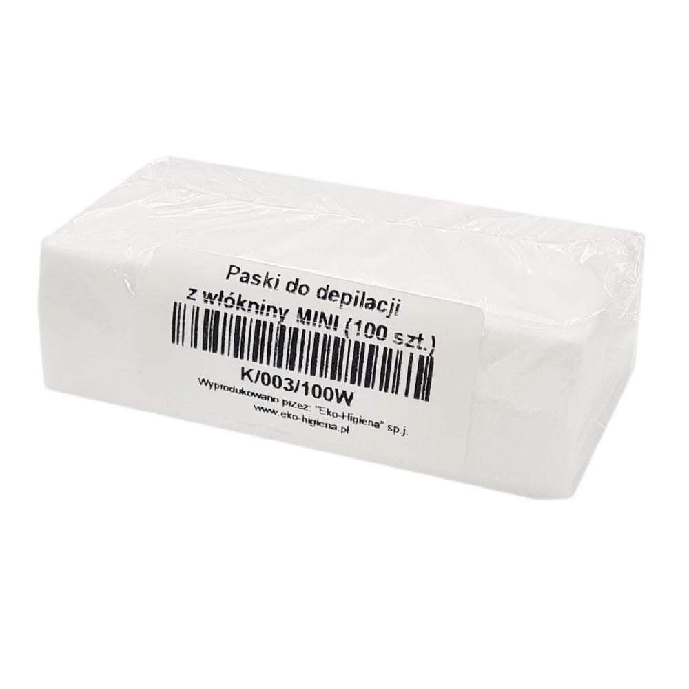 Mini Nonwoven Hair Removal Strip 3cm X 10cm White 100pcs
