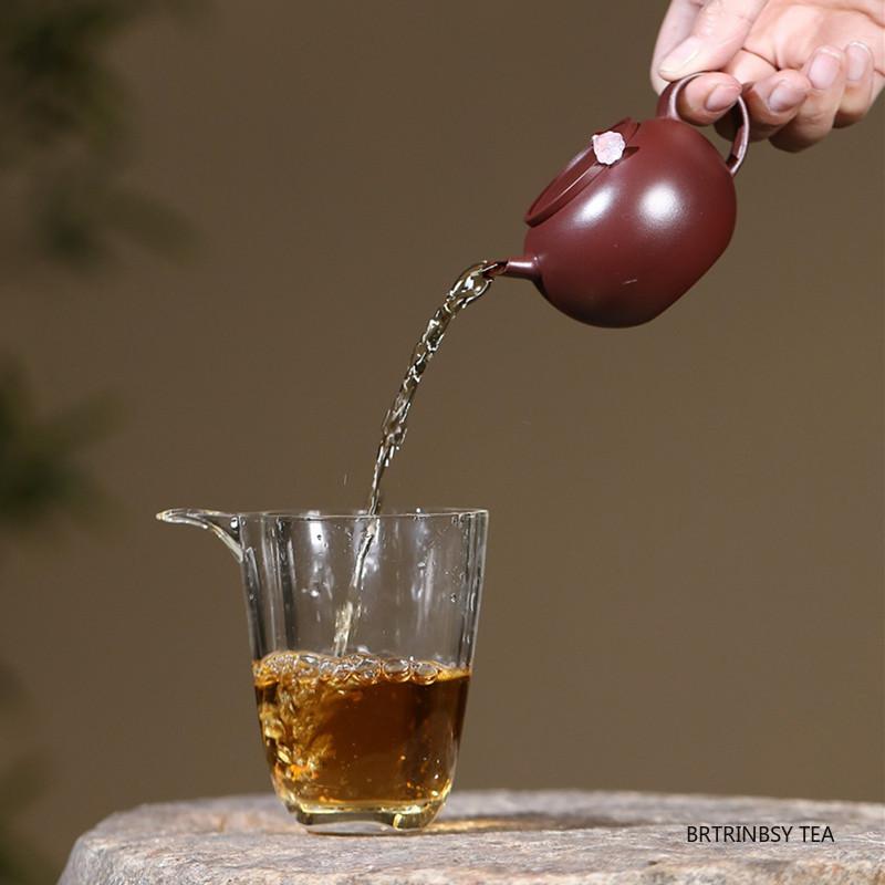 Yixing Handmade Purple Clay Teapot Cute Small Capacity Tea Pot Chinese Household Beauty Kettle Raw Ore Zisha Tea Set 100ml